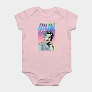 Hilda Ogden - Retro Pop Art Corrie TV Tribute Baby Bodysuit